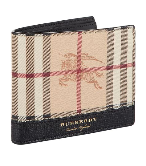 burberry check bi-fold wallet|Burberry haymarket wallet.